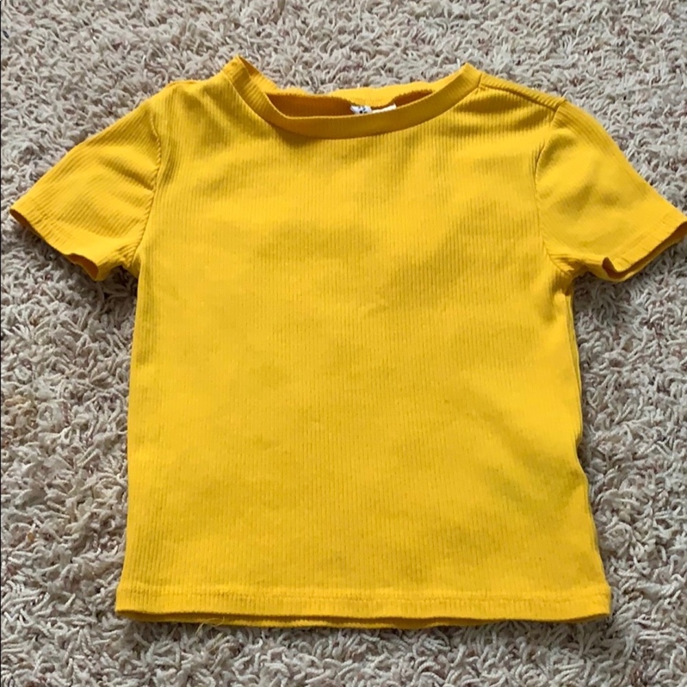 Golden yellow crop top size S in women’s